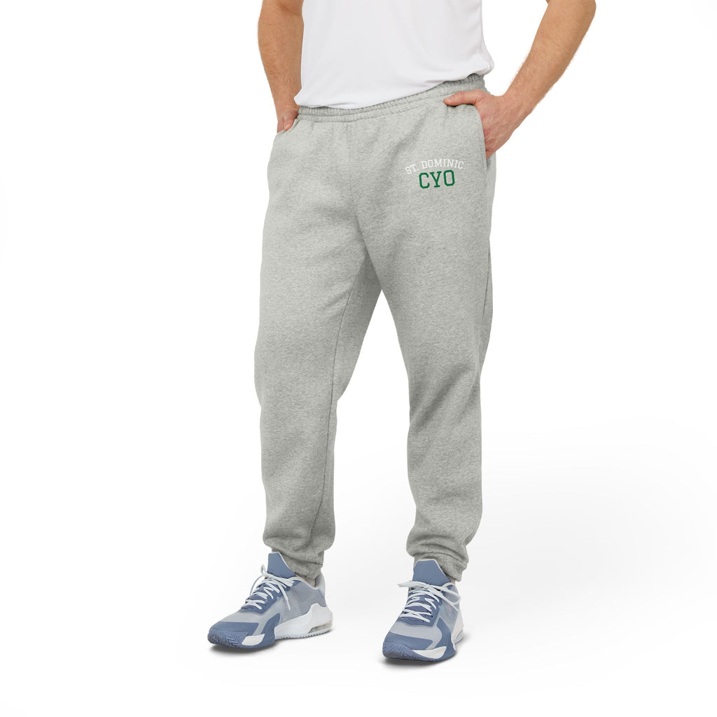 St. Dominic CYO Grey Fleece Joggers — adidas Casual Athletic Sweatpants